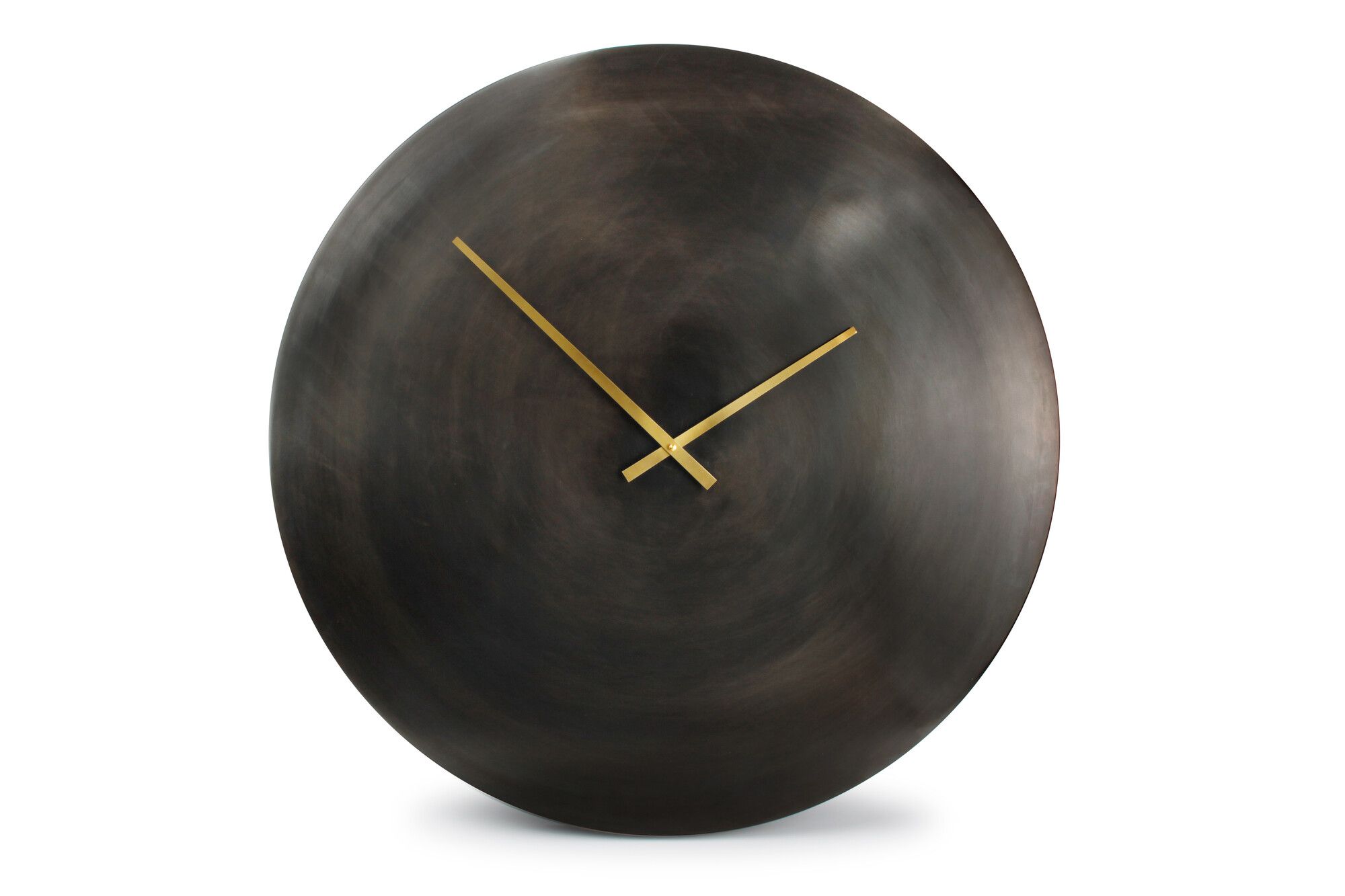 Wanduhr Metall 74cm, Farbe: schwarz